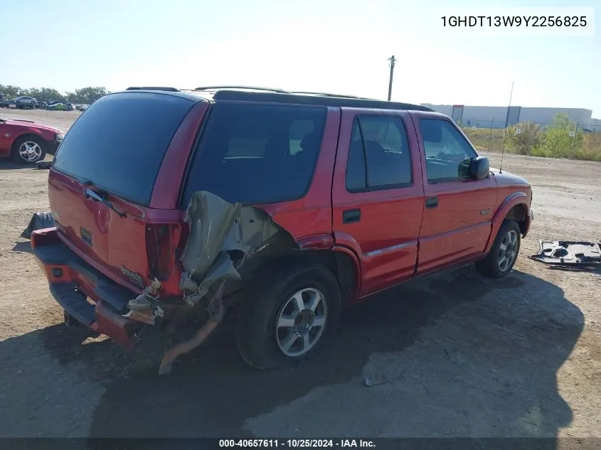 2000 Oldsmobile Bravada VIN: 1GHDT13W9Y2256825 Lot: 40657611