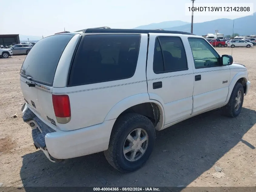 2001 Oldsmobile Bravada VIN: 1GHDT13W112142808 Lot: 40004365