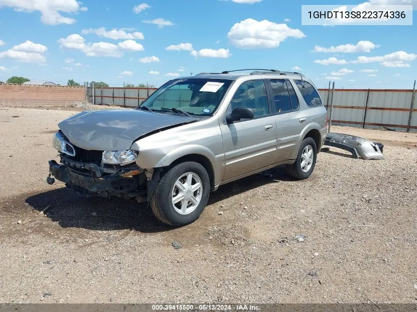 2002 Oldsmobile Bravada VIN: 1GHDT13S822374336 Lot: 39415500