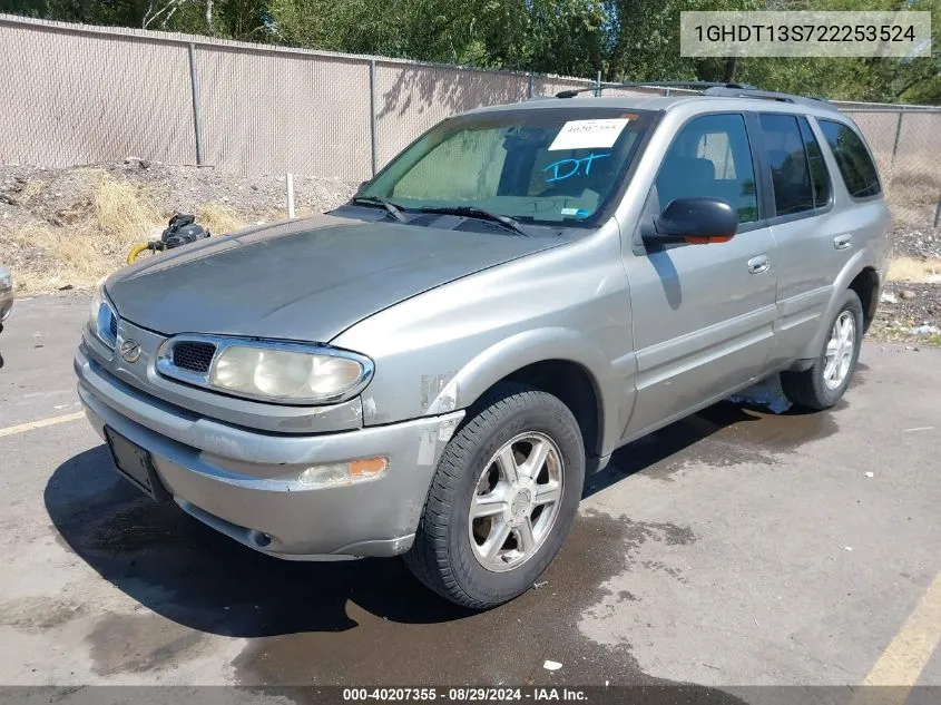 2002 Oldsmobile Bravada VIN: 1GHDT13S722253524 Lot: 40207355