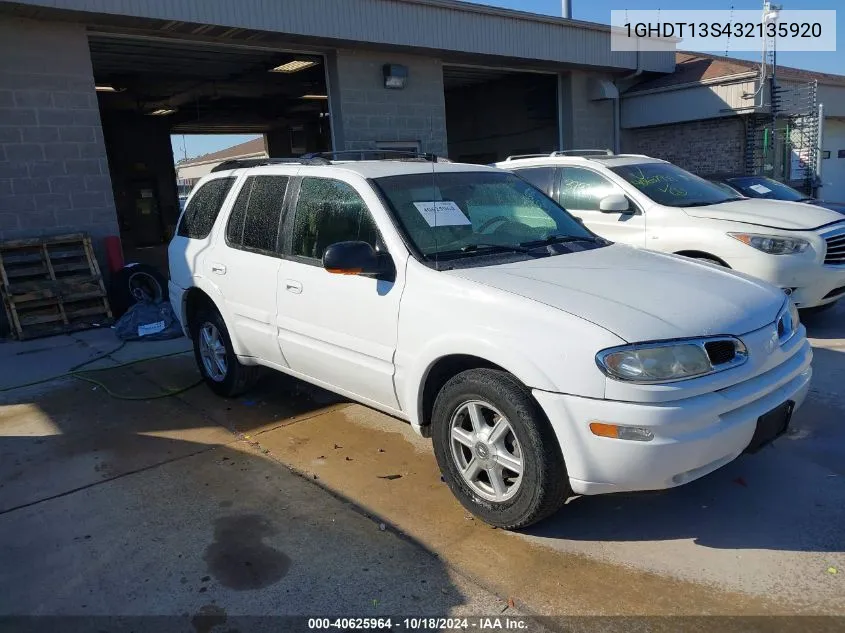 2003 Oldsmobile Bravada VIN: 1GHDT13S432135920 Lot: 40625964