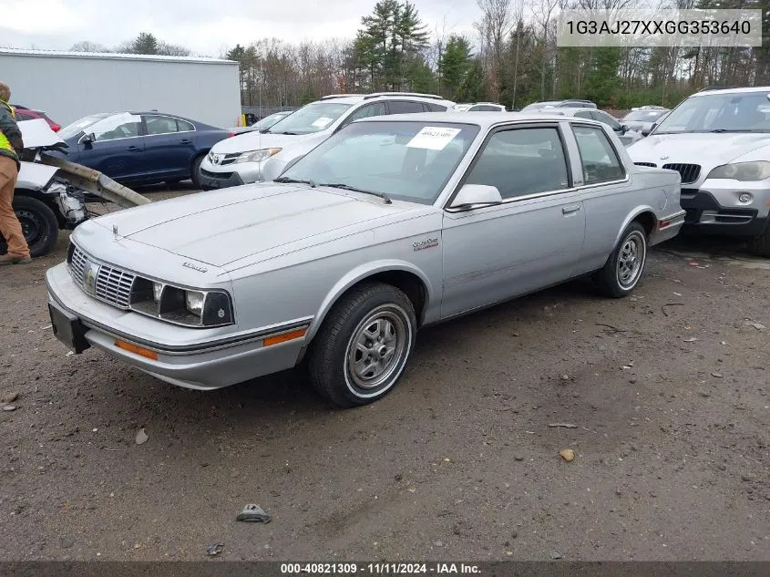 1G3AJ27XXGG353640 1986 Oldsmobile Cutlass Ciera