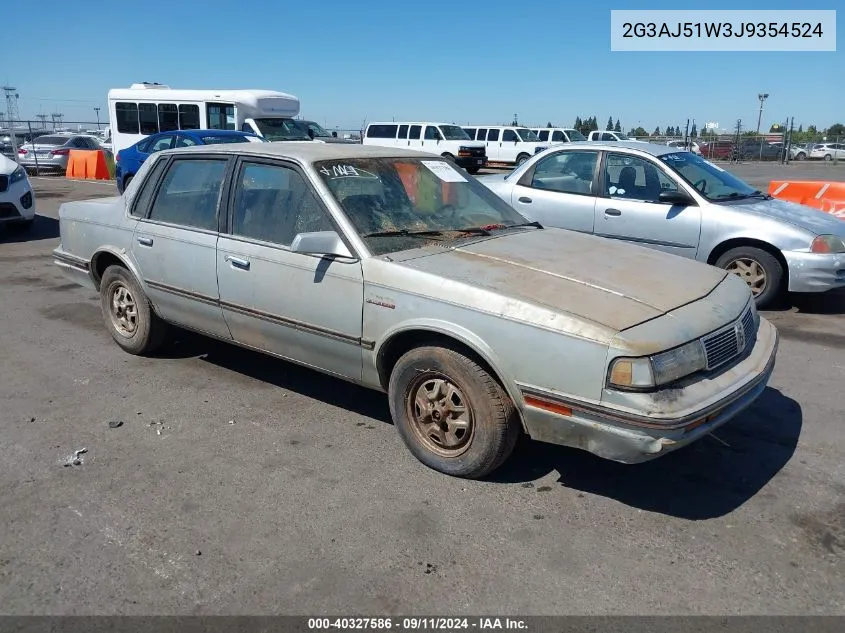 1988 Oldsmobile Cutlass Ciera VIN: 2G3AJ51W3J9354524 Lot: 40327586