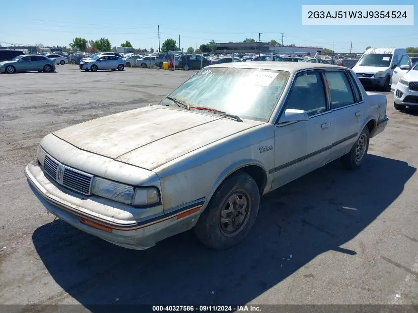 1988 Oldsmobile Cutlass Ciera VIN: 2G3AJ51W3J9354524 Lot: 40327586