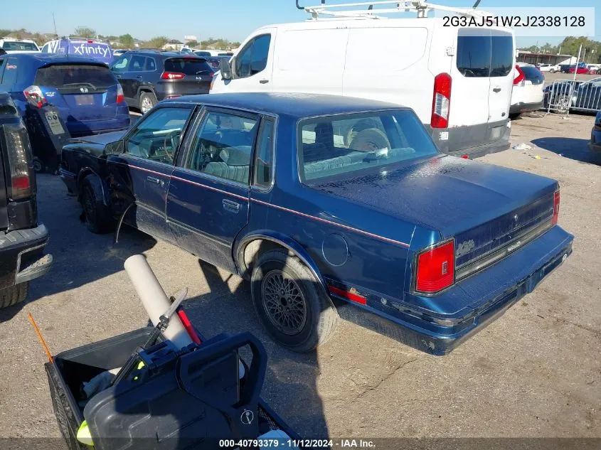 1988 Oldsmobile Cutlass Ciera VIN: 2G3AJ51W2J2338128 Lot: 40793379