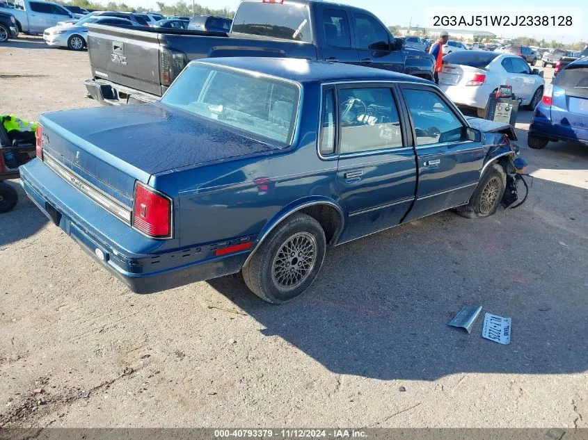 1988 Oldsmobile Cutlass Ciera VIN: 2G3AJ51W2J2338128 Lot: 40793379