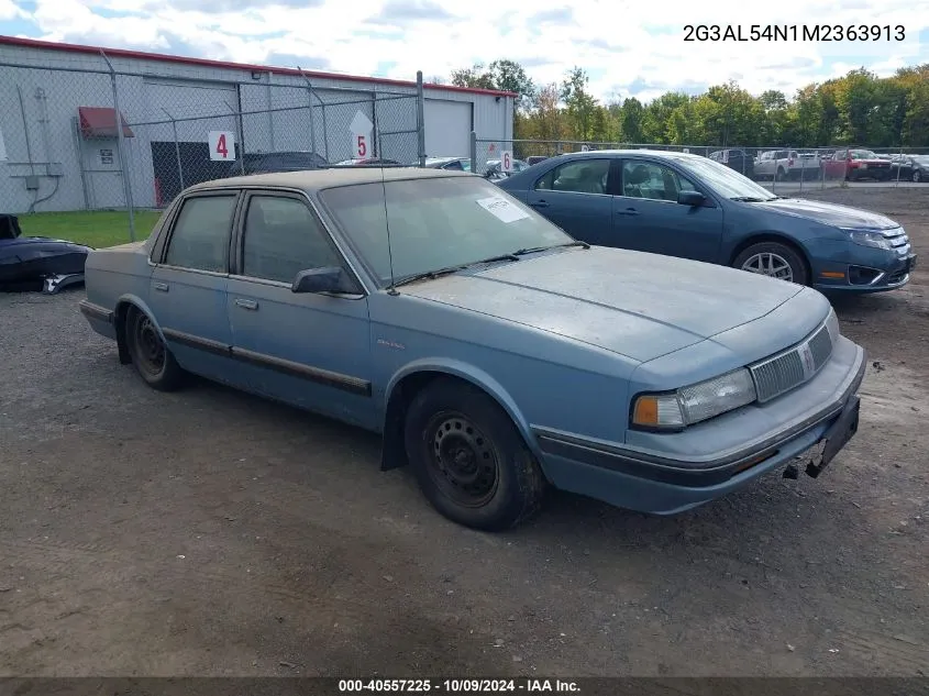 1991 Oldsmobile Cutlass Ciera VIN: 2G3AL54N1M2363913 Lot: 40557225