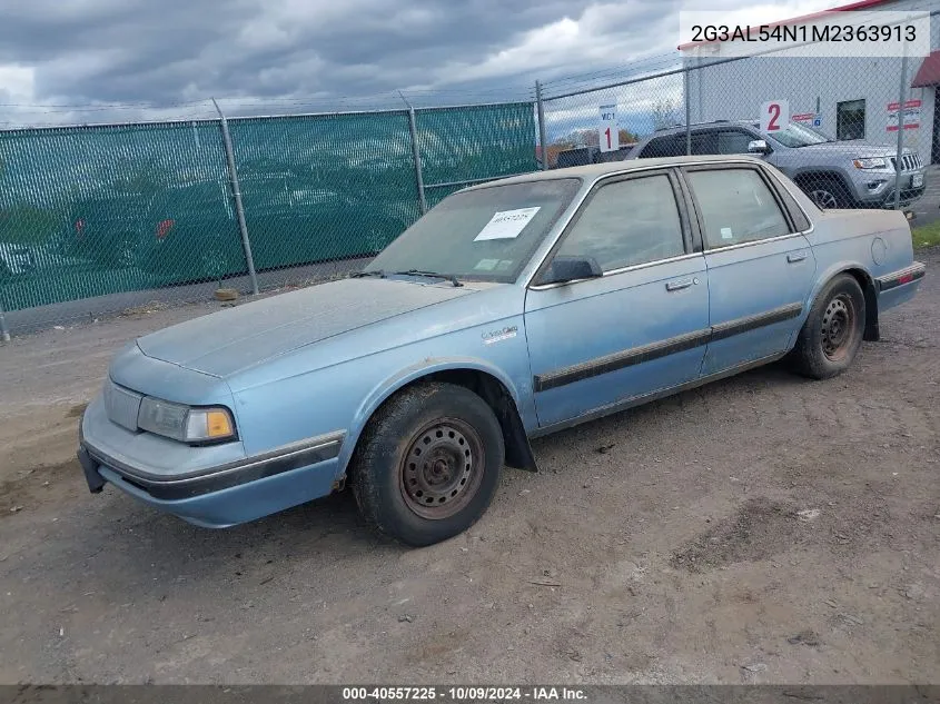 1991 Oldsmobile Cutlass Ciera VIN: 2G3AL54N1M2363913 Lot: 40557225