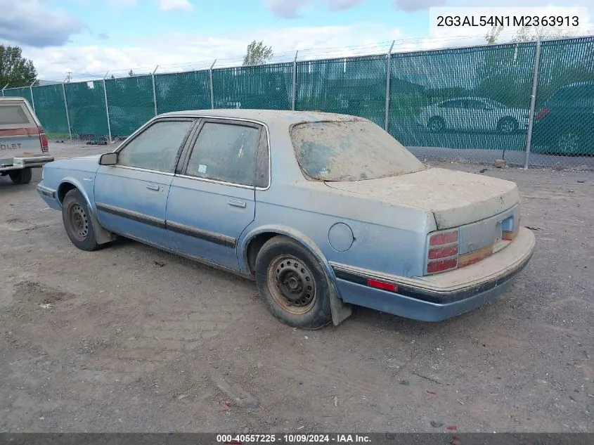 1991 Oldsmobile Cutlass Ciera VIN: 2G3AL54N1M2363913 Lot: 40557225