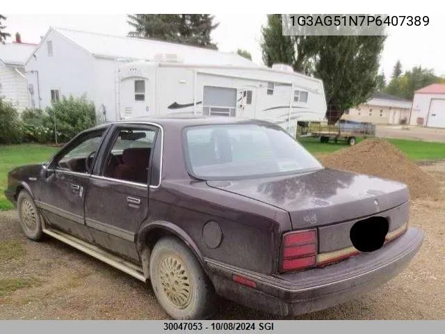 1993 Oldsmobile Cutlass Ciera S VIN: 1G3AG51N7P6407389 Lot: 30047053