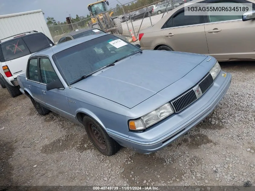 1994 Oldsmobile Cutlass Ciera S VIN: 1G3AG55M0R6345189 Lot: 40749739