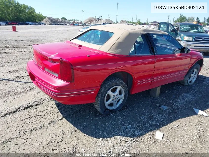 1994 Oldsmobile Cutlass Supreme VIN: 1G3WT35X5RD302124 Lot: 39599728