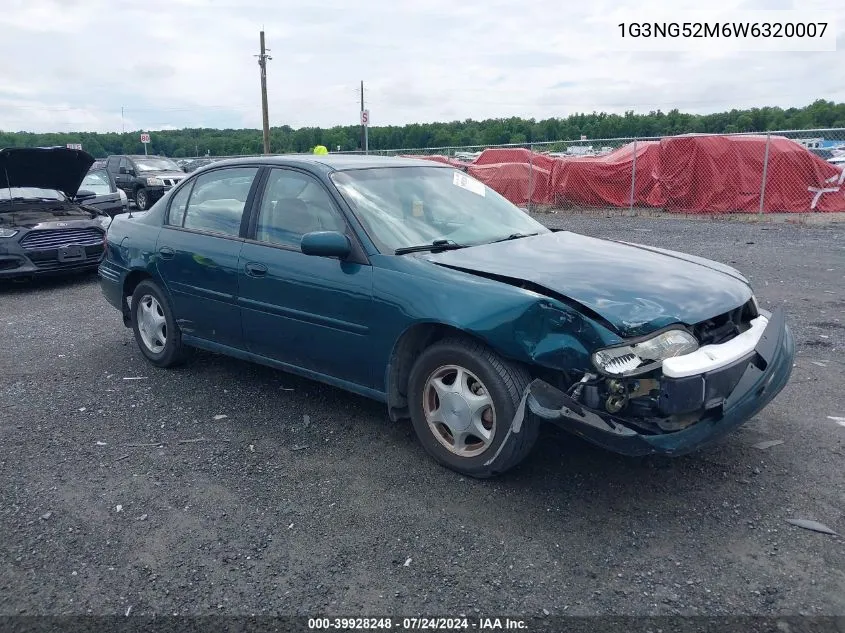 1998 Oldsmobile Cutlass Gls VIN: 1G3NG52M6W6320007 Lot: 39928248