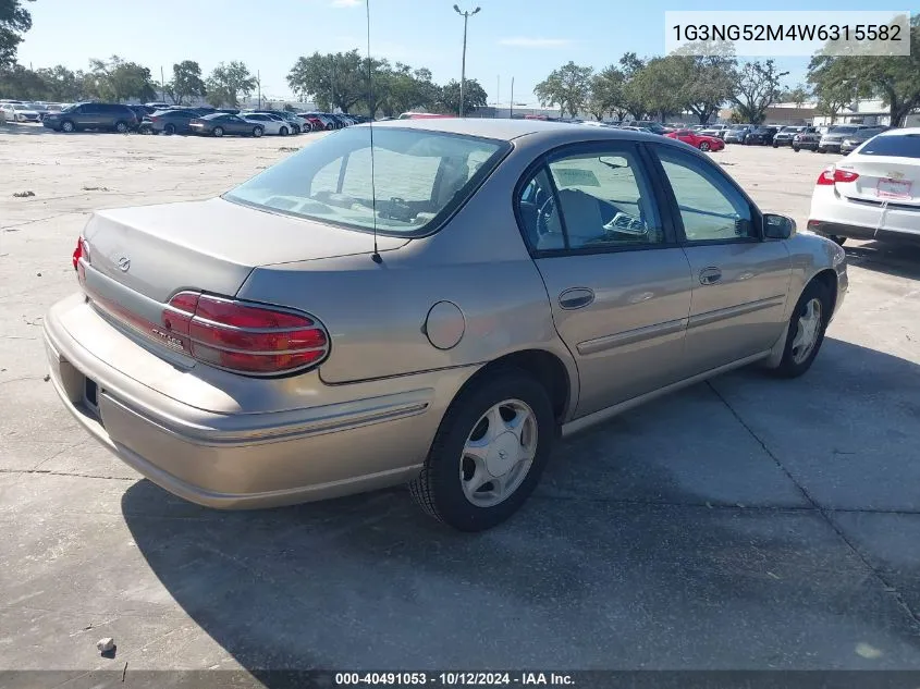 1998 Oldsmobile Cutlass Gls VIN: 1G3NG52M4W6315582 Lot: 40491053