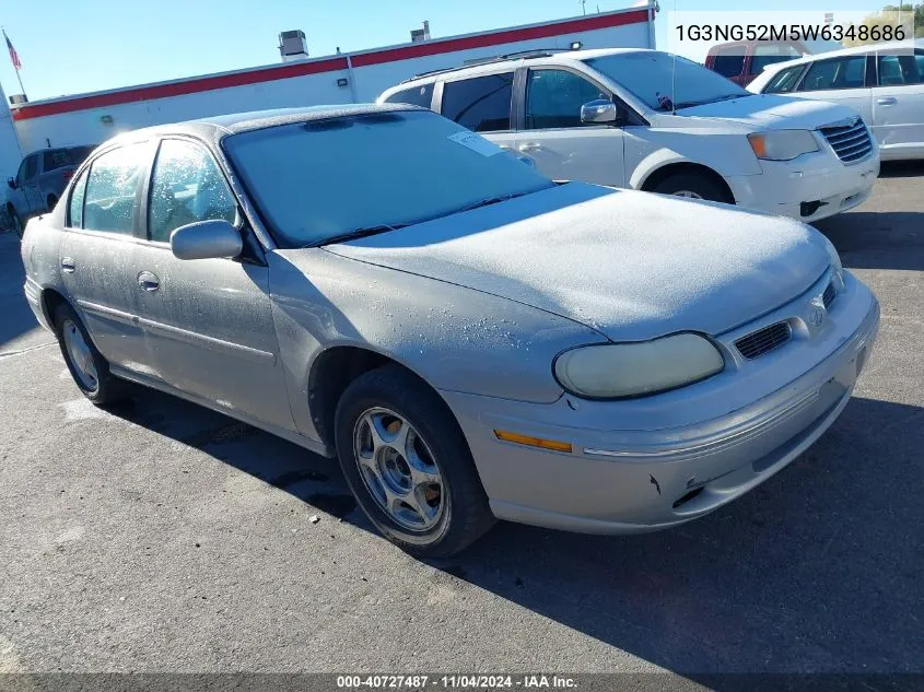 1998 Oldsmobile Cutlass Gls VIN: 1G3NG52M5W6348686 Lot: 40727487