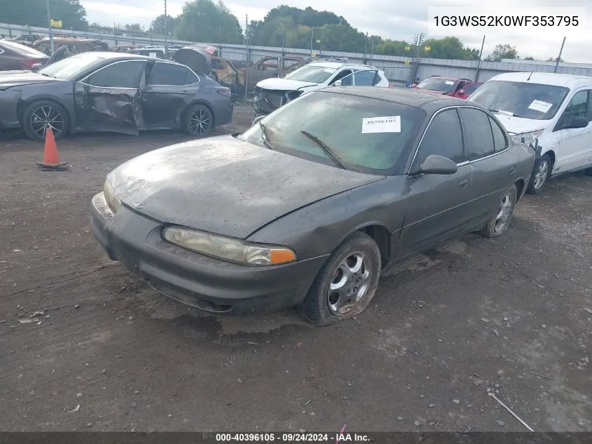 1998 Oldsmobile Intrigue Gl VIN: 1G3WS52K0WF353795 Lot: 40396105