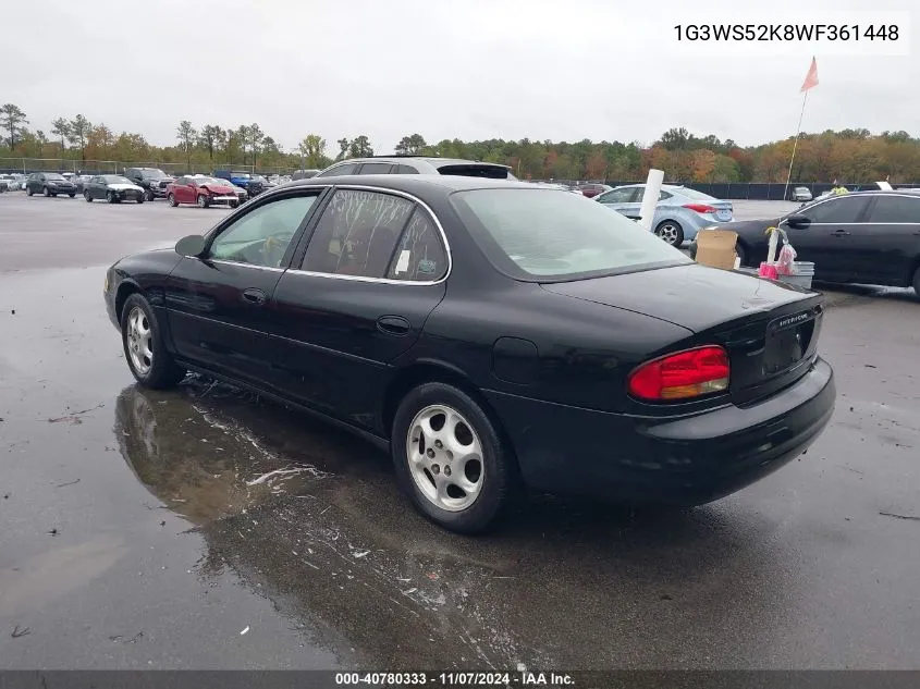 1998 Oldsmobile Intrigue Gl VIN: 1G3WS52K8WF361448 Lot: 40780333