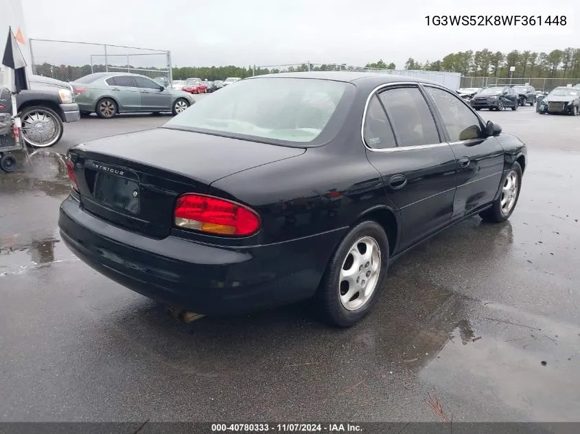 1998 Oldsmobile Intrigue Gl VIN: 1G3WS52K8WF361448 Lot: 40780333