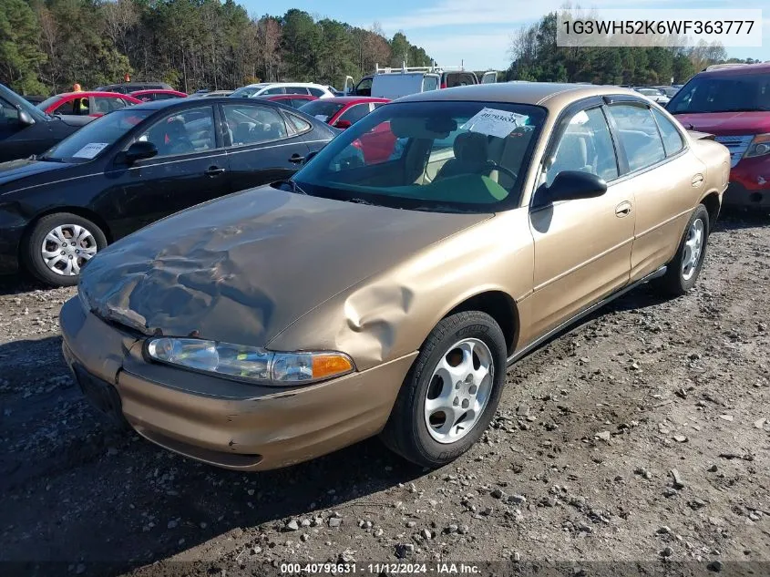 1998 Oldsmobile Intrigue VIN: 1G3WH52K6WF363777 Lot: 40793631