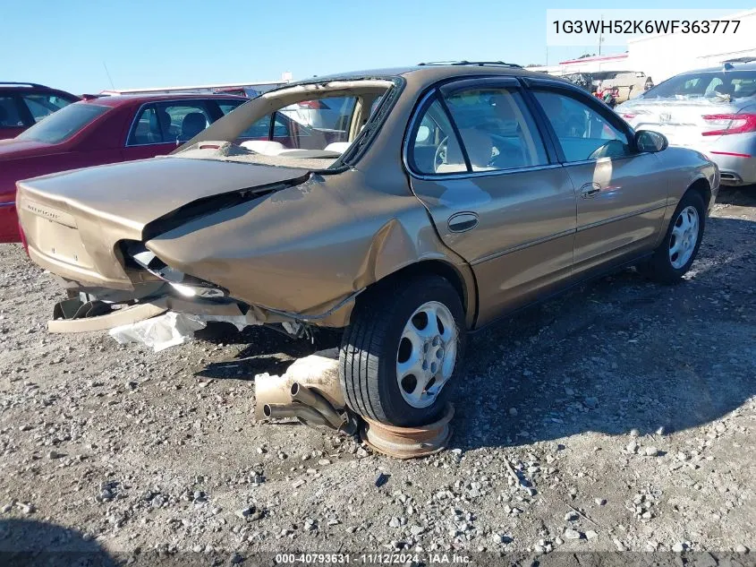 1998 Oldsmobile Intrigue VIN: 1G3WH52K6WF363777 Lot: 40793631