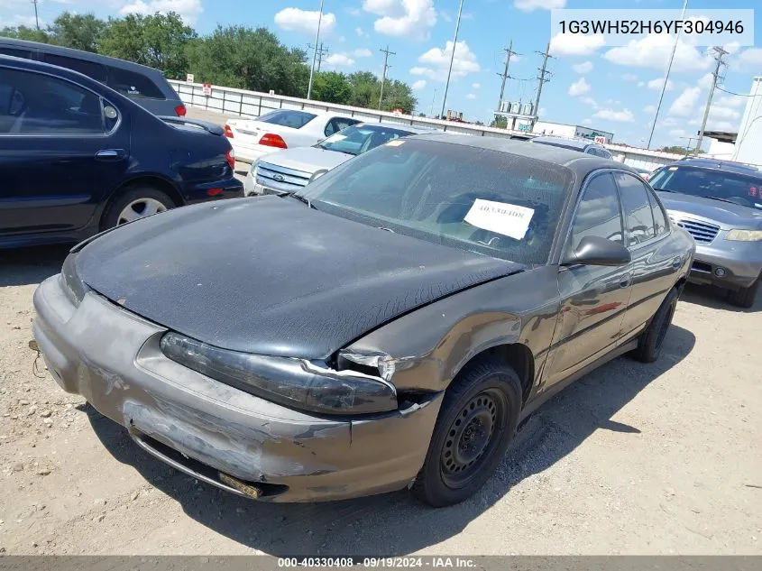 2000 Oldsmobile Intrigue Gx VIN: 1G3WH52H6YF304946 Lot: 40330408