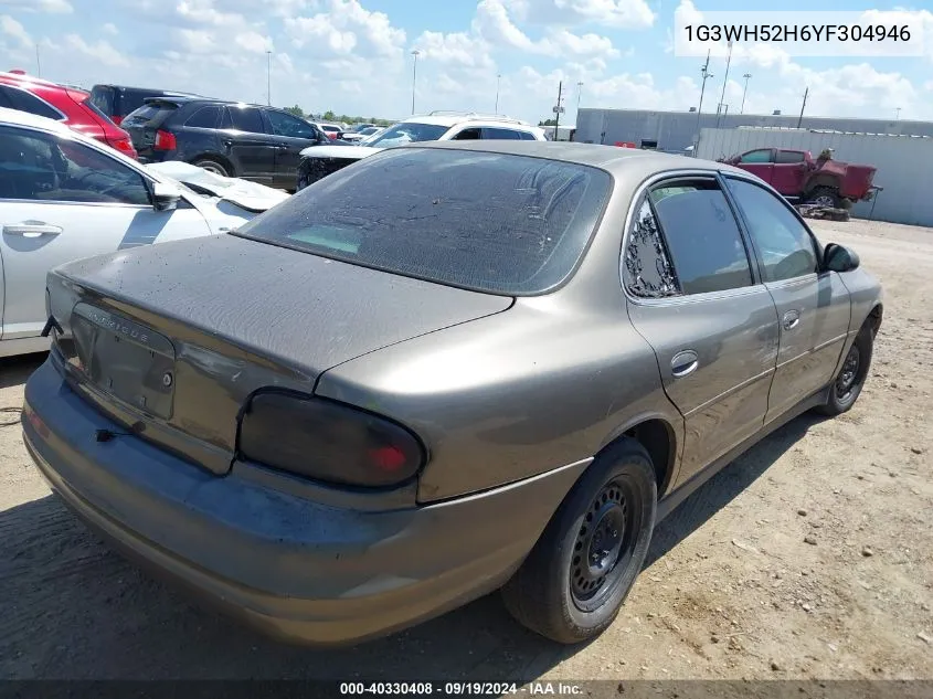 2000 Oldsmobile Intrigue Gx VIN: 1G3WH52H6YF304946 Lot: 40330408