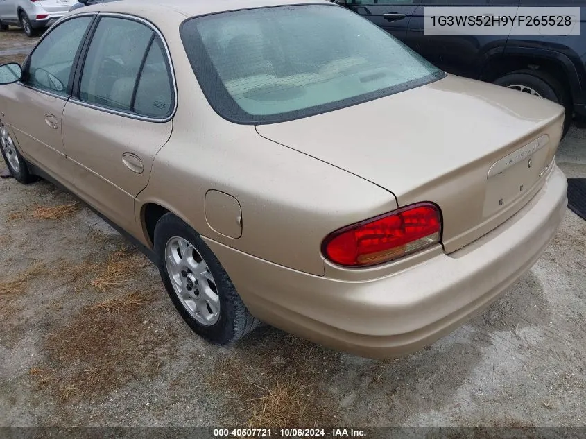 2000 Oldsmobile Intrigue Gl VIN: 1G3WS52H9YF265528 Lot: 40507721