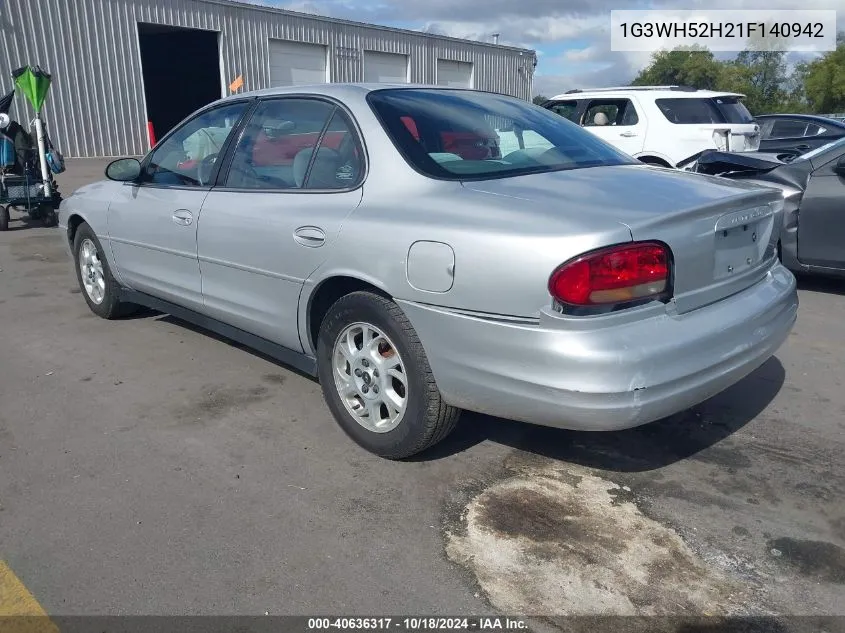 2001 Oldsmobile Intrigue Gx VIN: 1G3WH52H21F140942 Lot: 40636317