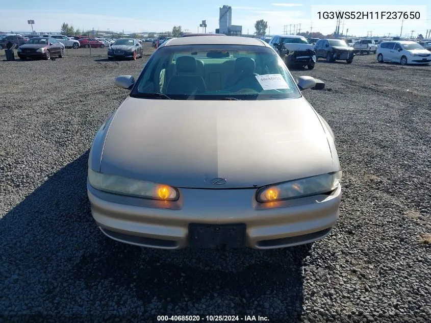 2001 Oldsmobile Intrigue Gl VIN: 1G3WS52H11F237650 Lot: 40685020