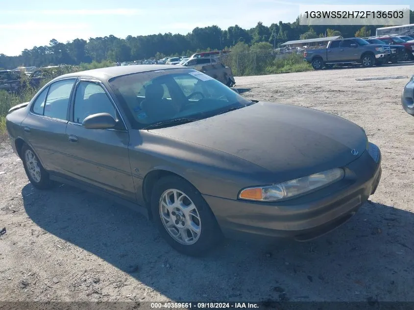 2002 Oldsmobile Intrigue Gl VIN: 1G3WS52H72F136503 Lot: 40359661