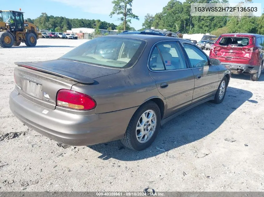 1G3WS52H72F136503 2002 Oldsmobile Intrigue Gl