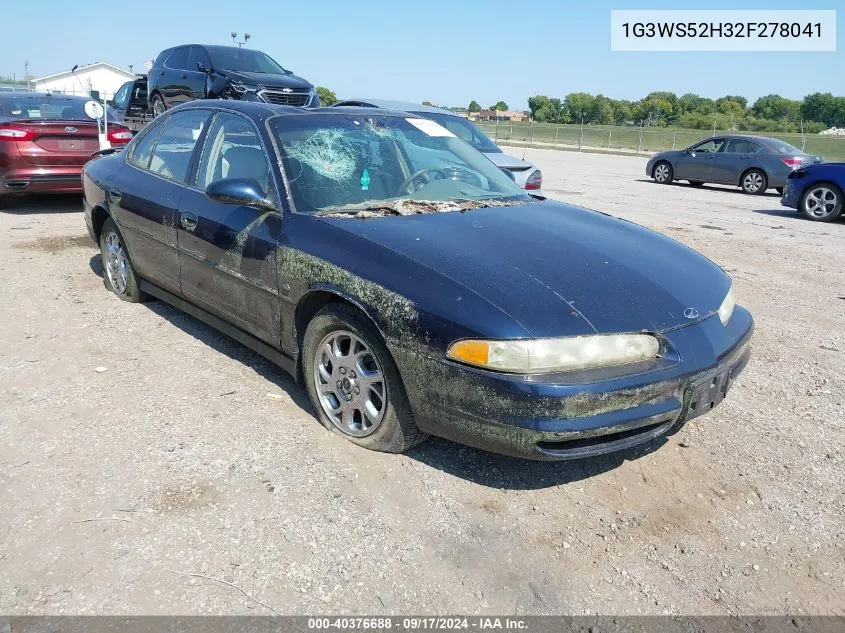 2002 Oldsmobile Intrigue Gl VIN: 1G3WS52H32F278041 Lot: 40376688