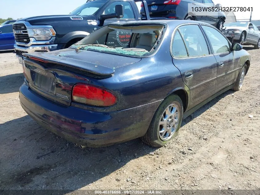 2002 Oldsmobile Intrigue Gl VIN: 1G3WS52H32F278041 Lot: 40376688