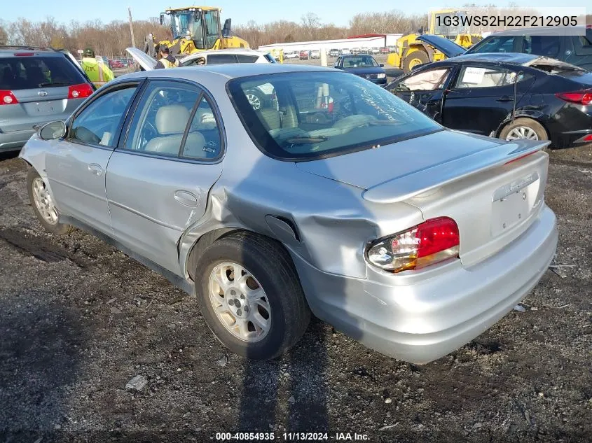 2002 Oldsmobile Intrigue Gl VIN: 1G3WS52H22F212905 Lot: 40854935