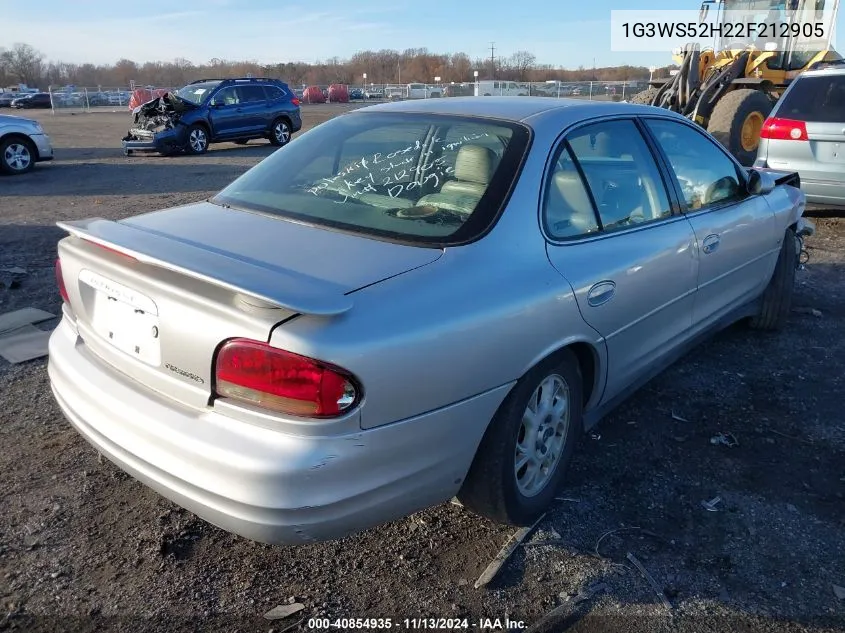 2002 Oldsmobile Intrigue Gl VIN: 1G3WS52H22F212905 Lot: 40854935