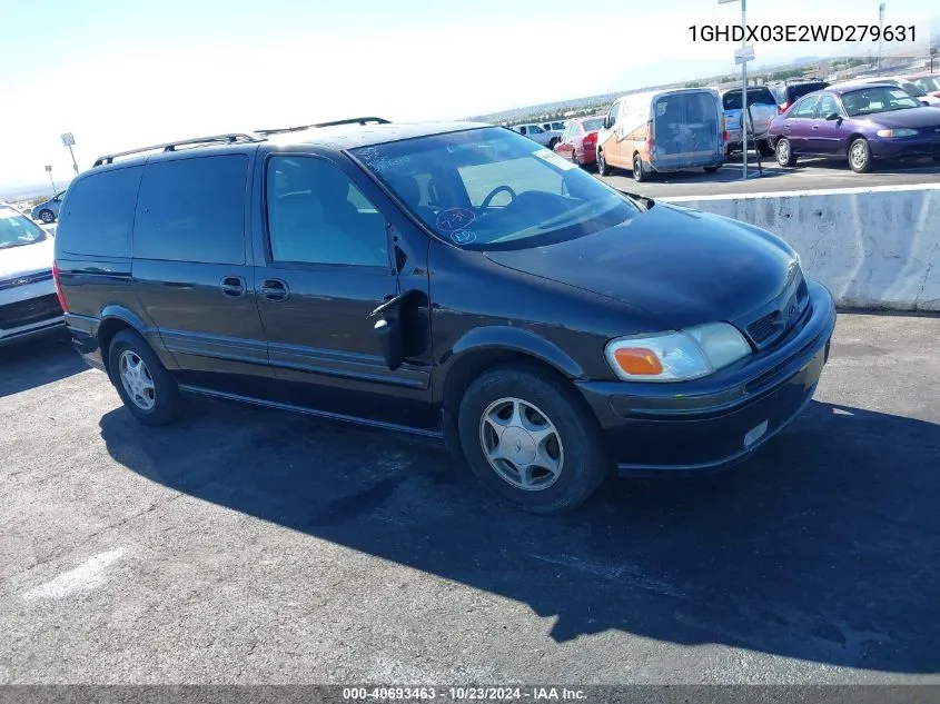 1998 Oldsmobile Silhouette Gls VIN: 1GHDX03E2WD279631 Lot: 40693463