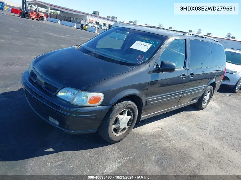 1998 Oldsmobile Silhouette Gls VIN: 1GHDX03E2WD279631 Lot: 40693463