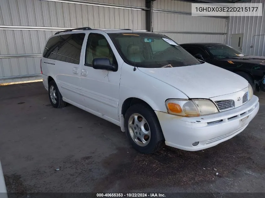 2002 Oldsmobile Silhouette Gls VIN: 1GHDX03E22D215177 Lot: 40655353