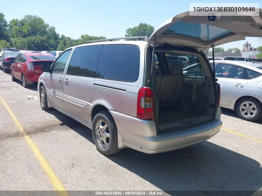 2003 Oldsmobile Silhouette Premiere VIN: 1GHDX13E83D109646 Lot: 40253898