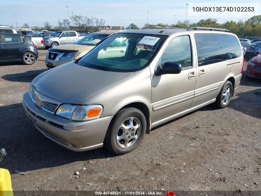 2004 Oldsmobile Silhouette Premiere VIN: 1GHDX13E74D102253 Lot: 40748821