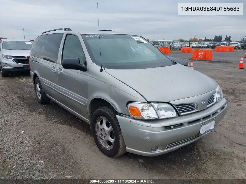 2004 Oldsmobile Silhouette Gl VIN: 1GHDX03E84D155683 Lot: 40806289