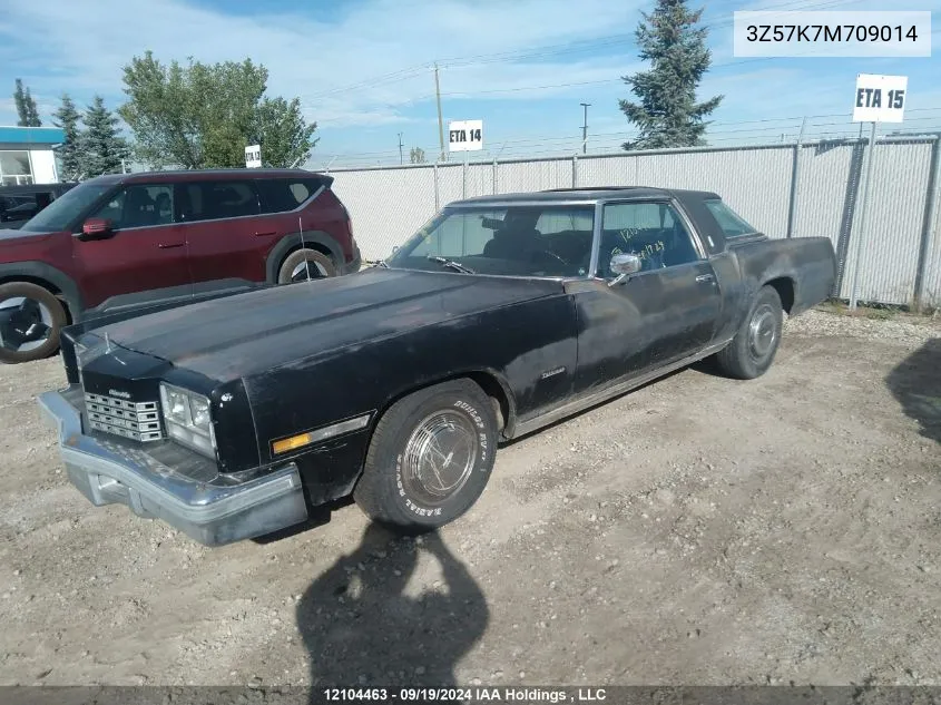 1977 Oldsmobile Toronado VIN: 3Z57K7M709014 Lot: 12104463