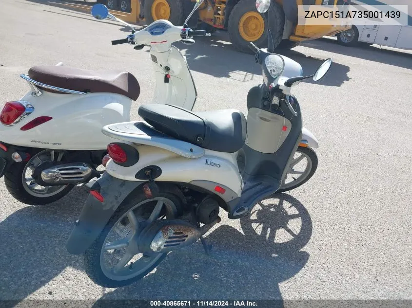 2003 Piaggio Lt 50 VIN: ZAPC151A735001439 Lot: 40865671