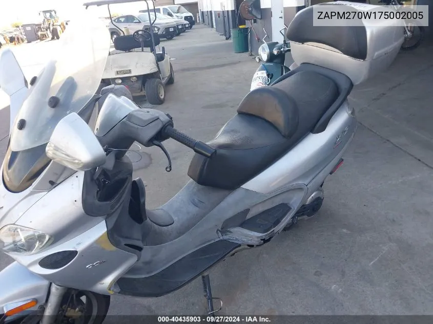 ZAPM270W175002005 2007 Piaggio X9 Evolution 500