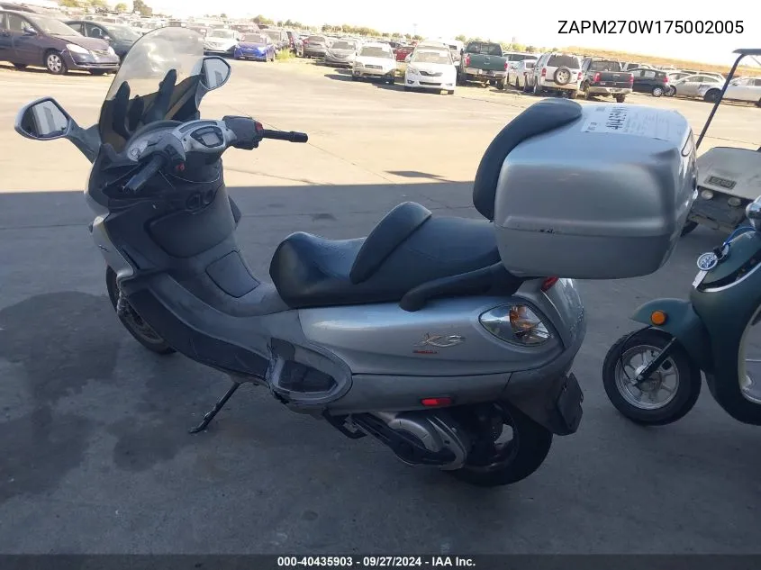 ZAPM270W175002005 2007 Piaggio X9 Evolution 500