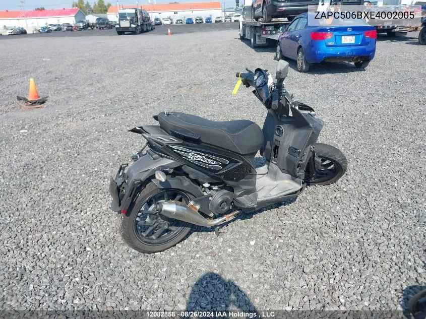 2014 Piaggio Typhoon 50 VIN: ZAPC506BXE4002005 Lot: 12082858