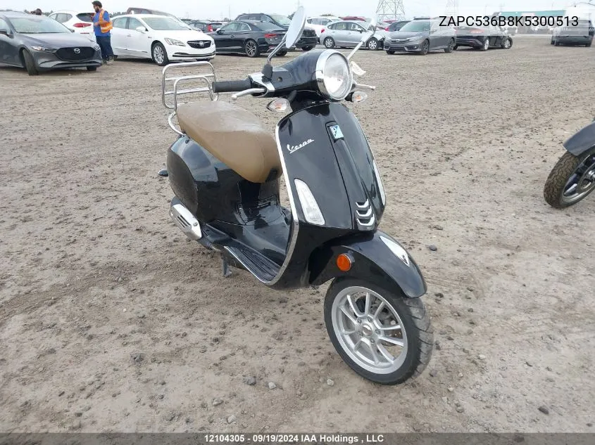 2019 Piaggio VIN: ZAPC536B8K5300513 Lot: 12104305