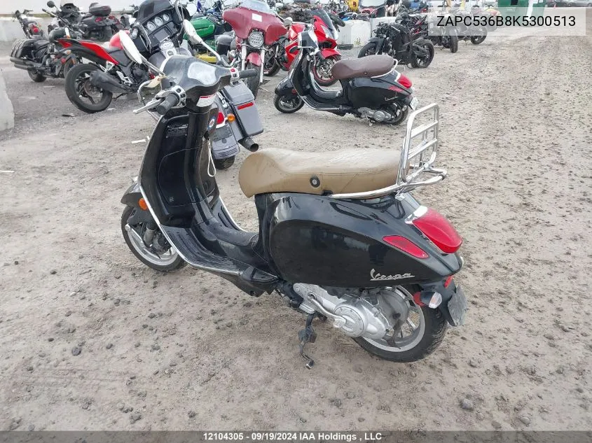 2019 Piaggio VIN: ZAPC536B8K5300513 Lot: 12104305