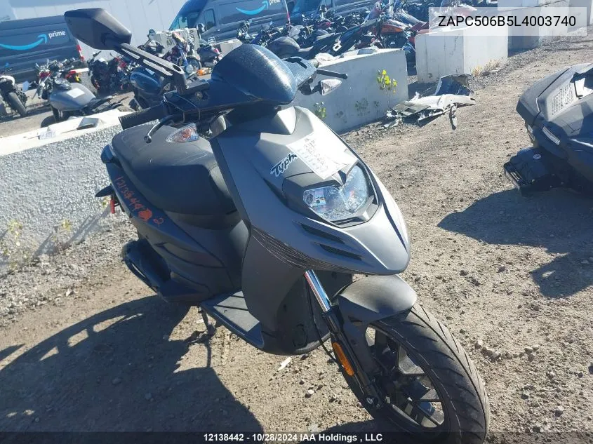 2020 Piaggio VIN: ZAPC506B5L4003740 Lot: 12138442