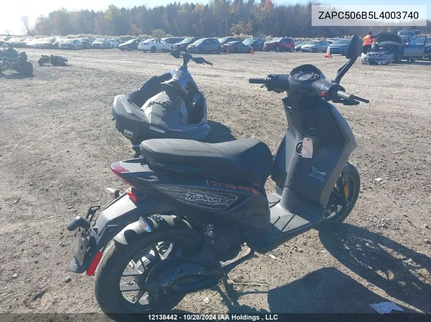 2020 Piaggio VIN: ZAPC506B5L4003740 Lot: 12138442